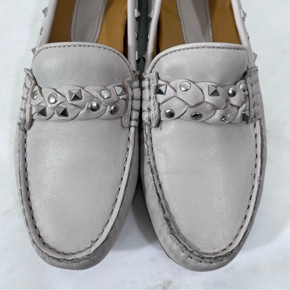 Vaneli Aedan Leather Studded Loafers Size 9 - Picture 3 of 13